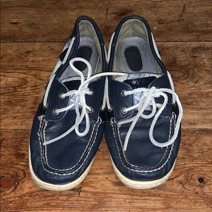 🍄Blue Sequin Sperry’s